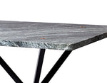 NEB Rectangular Table With Top In Verde Italia Granite