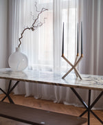 PS Bespoke Dining Table in Calacatta Marble