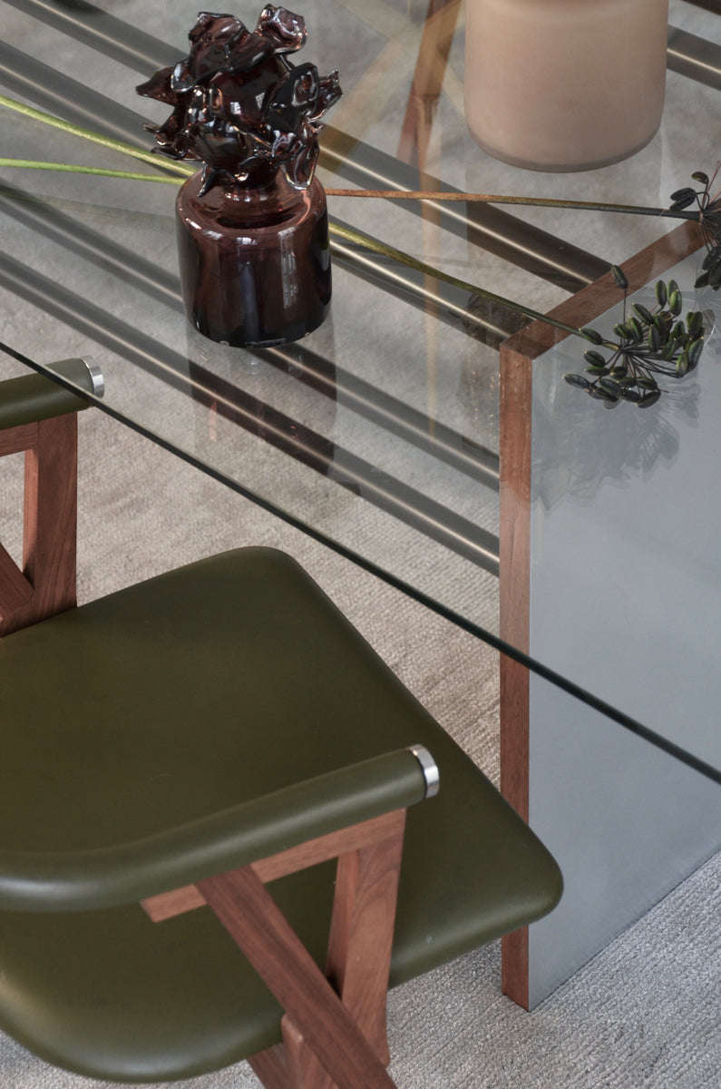 PS Bespoke Rectangular Glass Table in Zinc – noearlybirds.se