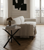 NEB Round Side Table with Top in Oak