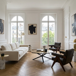 NEB Hexagonal Sofa Table With Top In Brass