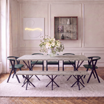 NEB Rectangular Table With Top in Limestone / Kalksten Val Verde