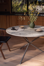 NEB Round Dining Table With Top In Limestone (Jura Kalksten)