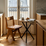 NEB Round Side Table with Top in Oak