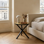 NEB Round Side Table With Top In Brass