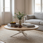 NEB Round Coffee Table With Top In Oak