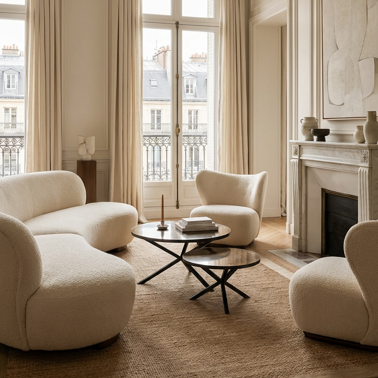 NEB Round Coffee Table with Top In Brass