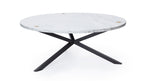 NEB Round Coffee Table with Top In Carrara Marble