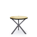 NEB Round Side Table With Top In Brass