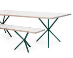 Set of NEB Rectangular Table and NEB Bench in Laminate