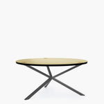 NEB Round Coffee Table with Top In Brass