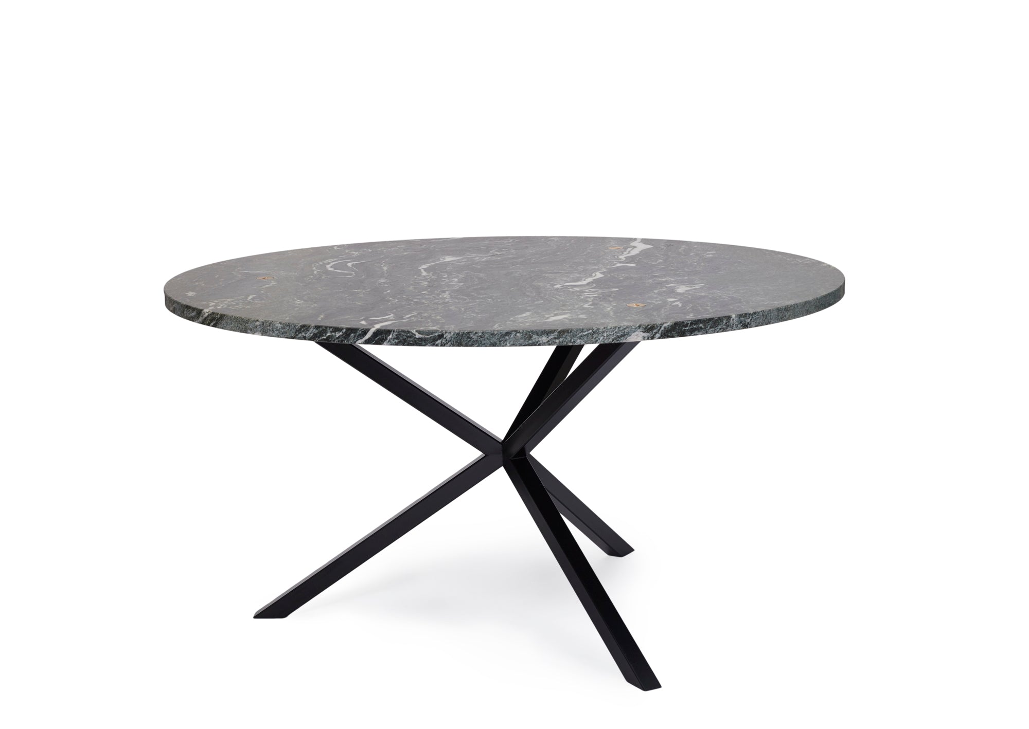 NEB Round Dining Table with Top in Verde Italia Granite
