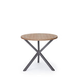 NEB Round Side Table with Top in Oak