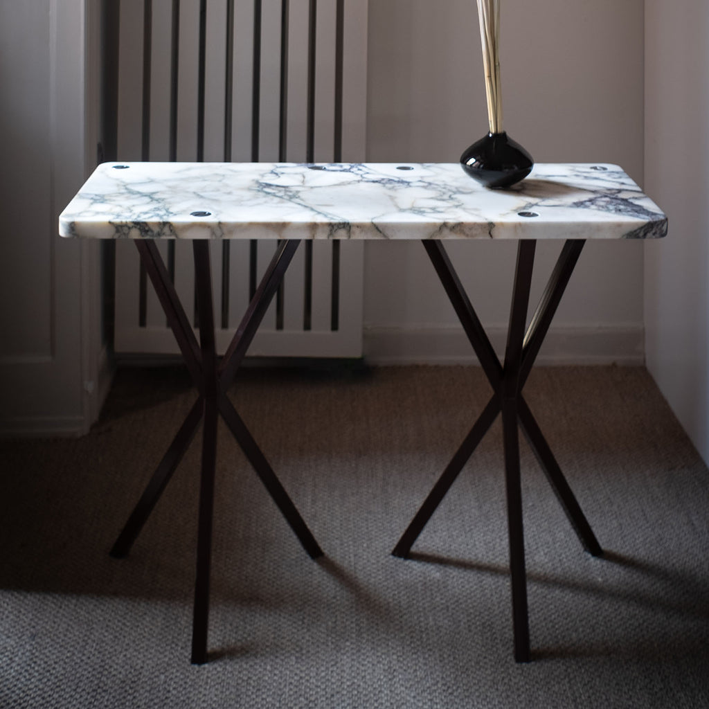 PS Bespoke Console Table in Calacatta Marble
