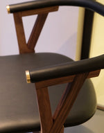 NEB Chair 03 in Walnut and Vegetable Tanned Tärnsjö Leather