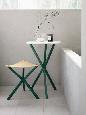 NEB Round Side Table With Top In Carrara Marble